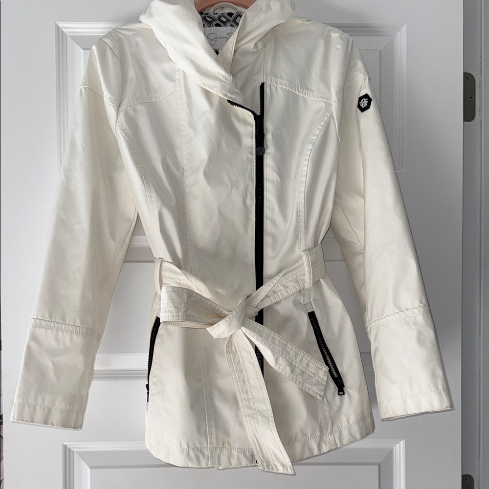 Jessica Simpson Cream Hooded jacket